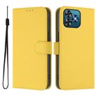 For Oukitel C53 Skin Feel Solid Color Leather Phone Case with Lanyard(Lemon Yellow) - 2