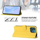 For Oukitel C53 Skin Feel Solid Color Leather Phone Case with Lanyard(Lemon Yellow) - 3