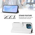 For Oukitel C53 Skin Feel Solid Color Leather Phone Case with Lanyard(White) - 3