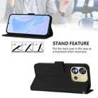 For Oukitel C57s Skin Feel Solid Color Leather Phone Case with Lanyard(Black) - 3