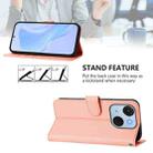 For itel A50C Skin Feel Solid Color Leather Phone Case with Lanyard(Pink) - 3