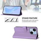 For itel A50C Skin Feel Solid Color Leather Phone Case with Lanyard(Lavender Purple) - 3