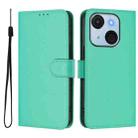 For itel A50C Skin Feel Solid Color Leather Phone Case with Lanyard(Green) - 2