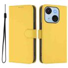 For itel A50C Skin Feel Solid Color Leather Phone Case with Lanyard(Lemon Yellow) - 2