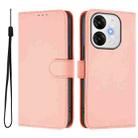 For itel A80 4G Skin Feel Solid Color Leather Phone Case with Lanyard(Pink) - 2