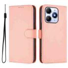 For itel A90 4G Skin Feel Solid Color Leather Phone Case with Lanyard(Pink) - 2