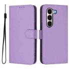 For itel A95 5G Skin Feel Solid Color Leather Phone Case with Lanyard(Lavender Purple) - 2