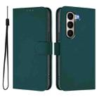 For itel A95 5G Skin Feel Solid Color Leather Phone Case with Lanyard(Dark Green) - 2