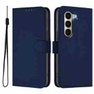 For itel A95 5G Skin Feel Solid Color Leather Phone Case with Lanyard(Navy Blue) - 2