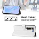 For itel A95 5G Skin Feel Solid Color Leather Phone Case with Lanyard(White) - 4