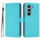 For itel A95 5G Skin Feel Solid Color Leather Phone Case with Lanyard(Lake Blue) - 2