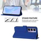 For itel City 100 Skin Feel Solid Color Leather Phone Case with Lanyard(Dark Blue) - 4