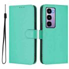 For itel City 100 Skin Feel Solid Color Leather Phone Case with Lanyard(Green) - 2