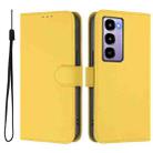 For itel City 100 Skin Feel Solid Color Leather Phone Case with Lanyard(Lemon Yellow) - 2