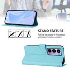 For itel City 100 Skin Feel Solid Color Leather Phone Case with Lanyard(Sky Blue) - 4