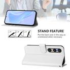 For Sony Xperia 1 VI 2024 Skin Feel Solid Color Leather Phone Case with Lanyard(White) - 3