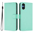 For Sony Xperia 5 VI 2024 Skin Feel Solid Color Leather Phone Case with Lanyard(Mint Green) - 2
