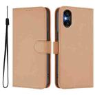 For Sony Xperia 5 VI Skin Feel Solid Color Leather Phone Case with Lanyard(Nude) - 2