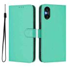 For Sony Xperia 5 VI Skin Feel Solid Color Leather Phone Case with Lanyard(Green) - 2