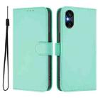 For Sony Xperia 5 VI Skin Feel Solid Color Leather Phone Case with Lanyard(Mint Green) - 2