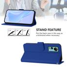 For Ulefone Note 14 Skin Feel Solid Color Leather Phone Case with Lanyard(Dark Blue) - 3