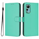 For Ulefone Note 14 Skin Feel Solid Color Leather Phone Case with Lanyard(Green) - 2