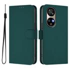 For Ulefone Note 17 Pro Skin Feel Solid Color Leather Phone Case with Lanyard(Dark Green) - 2