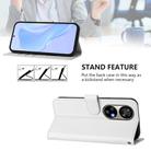For Ulefone Note 17 Pro Skin Feel Solid Color Leather Phone Case with Lanyard(White) - 3
