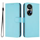 For Ulefone Note 17 Pro Skin Feel Solid Color Leather Phone Case with Lanyard(Sky Blue) - 2