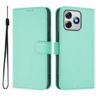 For Ulefone Note 18 Ultra Skin Feel Solid Color Leather Phone Case with Lanyard(Mint Green) - 2