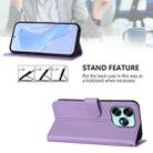 For Umidigi A15 / A15C / A15T Skin Feel Solid Color Leather Phone Case with Lanyard(Lavender Purple) - 3