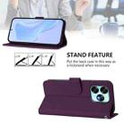 For Umidigi A15 / A15C / A15T Skin Feel Solid Color Leather Phone Case with Lanyard(Violet) - 3