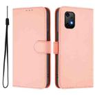 For Umidigi Bison X20 Skin Feel Solid Color Leather Phone Case with Lanyard(Pink) - 2