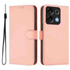 For Umidigi G9 5G Skin Feel Solid Color Leather Phone Case with Lanyard(Pink) - 2