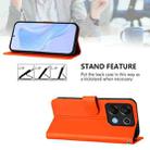 For Umidigi G9 5G Skin Feel Solid Color Leather Phone Case with Lanyard(Orange) - 3