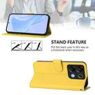 For Umidigi G9 5G Skin Feel Solid Color Leather Phone Case with Lanyard(Lemon Yellow) - 3