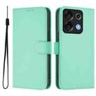 For Umidigi G9 5G Skin Feel Solid Color Leather Phone Case with Lanyard(Mint Green) - 2