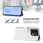 For Umidigi G9 5G Skin Feel Solid Color Leather Phone Case with Lanyard(White) - 3