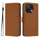 For Umidigi Note 90 Skin Feel Solid Color Leather Phone Case with Lanyard(Brown) - 2