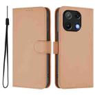 For Umidigi Note 90 Skin Feel Solid Color Leather Phone Case with Lanyard(Nude) - 2