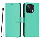 For Umidigi Note 90 Skin Feel Solid Color Leather Phone Case with Lanyard(Green) - 2