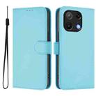 For Umidigi Note 90 Skin Feel Solid Color Leather Phone Case with Lanyard(Sky Blue) - 2