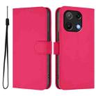 For Umidigi Note 90 Skin Feel Solid Color Leather Phone Case with Lanyard(Rose Red) - 2