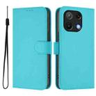 For Umidigi Note 90 Skin Feel Solid Color Leather Phone Case with Lanyard(Lake Blue) - 2