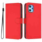 For Umidigi Power 7 Max Skin Feel Solid Color Leather Phone Case with Lanyard(Red) - 2