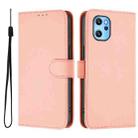 For Umidigi Power 7 Max Skin Feel Solid Color Leather Phone Case with Lanyard(Pink) - 2