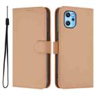 For Umidigi Power 7 Max Skin Feel Solid Color Leather Phone Case with Lanyard(Nude) - 2