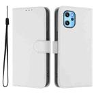 For Umidigi Power 7 Max Skin Feel Solid Color Leather Phone Case with Lanyard(White) - 2