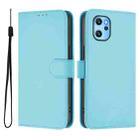 For Umidigi Power 7 Max Skin Feel Solid Color Leather Phone Case with Lanyard(Sky Blue) - 2