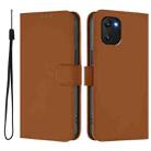 For Umidigi Power 7 / 7S Skin Feel Solid Color Leather Phone Case with Lanyard(Brown) - 2